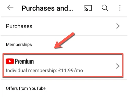 Cara Membatalkan atau Menjeda Langganan YouTube Premium
