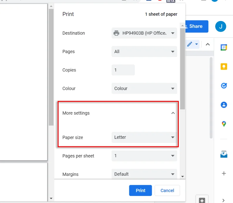 Jak drukować na kopercie za pomocą Dokumentów Google