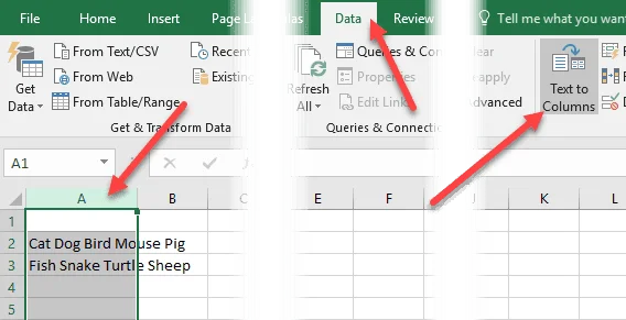 Bagaimana Mengasingkan Nama Pertama dan Nama Akhir dalam Excel