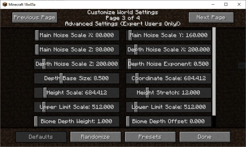 Comment fonctionnent les paramètres de personnalisation du monde de Minecraft