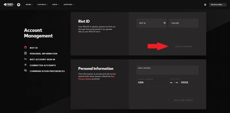 Cara Menukar Nama Pengguna dan Tagline Permainan Riot Anda
