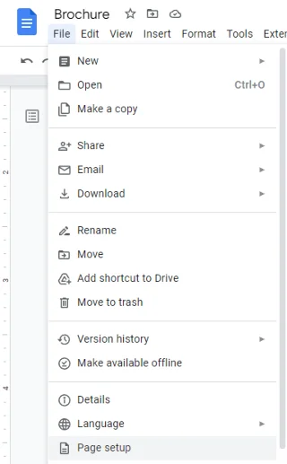 Cara Membuat Brosur atau Risalah dalam Dokumen Google