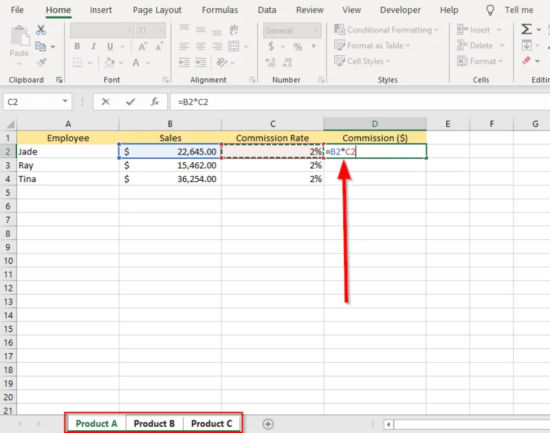 Cara Menghimpunkan Lembaran Kerja dalam Excel