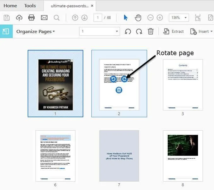 Cum să mutați și să extrageți pagini PDF