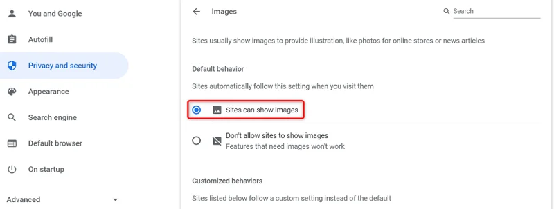 Chromeで画像が読み込まれない問題を修正する方法
