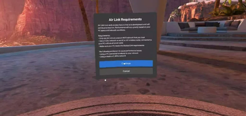 Cara Menyediakan Pautan Udara pada Oculus Quest 2