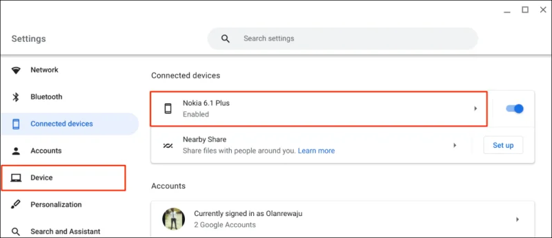 Cum să conectați un telefon la Chromebook folosind Phone Hub
