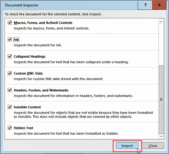 Cara Memadam Metadata Peribadi sepenuhnya daripada Dokumen Microsoft Office