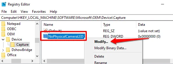 Cum să activați/dezactivați notificările OSD ale camerei web în Windows 10