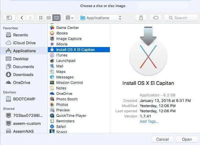 Mac OS X installeren met VMware Fusion