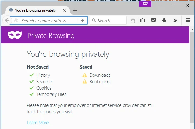 Cum să activați navigarea privată în Firefox