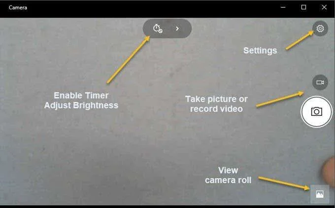 Aplicația Camera în Windows 10