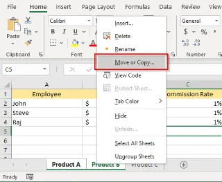 Cara Menghimpunkan Lembaran Kerja dalam Excel
