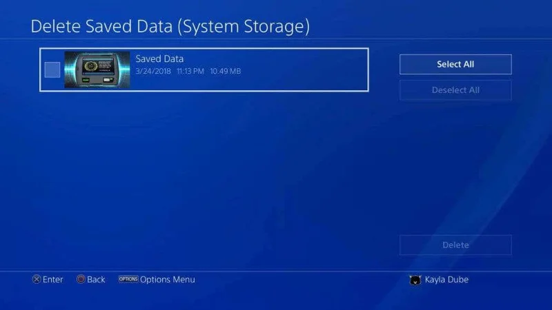 Cum să ștergeți datele jocului pe PS4