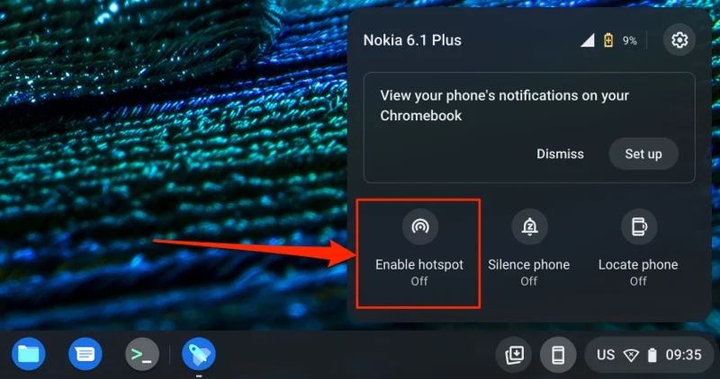 Cum să conectați un telefon la Chromebook folosind Phone Hub