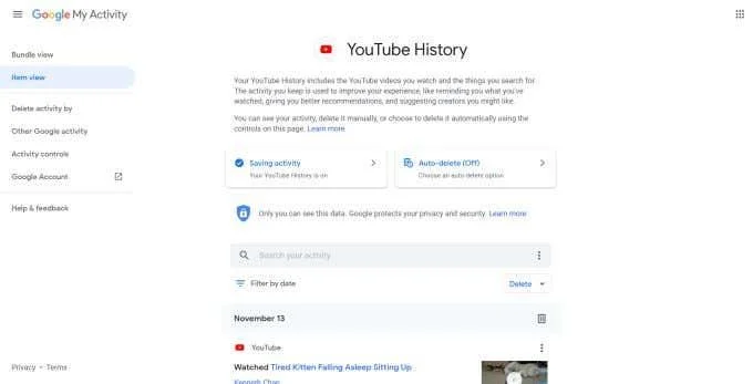 Cara Memadamkan Sejarah dan Aktiviti Carian YouTube