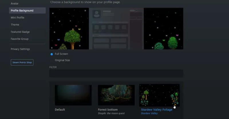 Comment changer l'arrière-plan de votre profil sur Steam