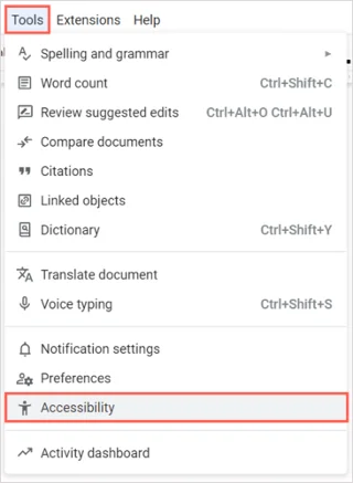 Cara Mendapatkan Dokumen Google Membaca Dokumen dengan lantang
