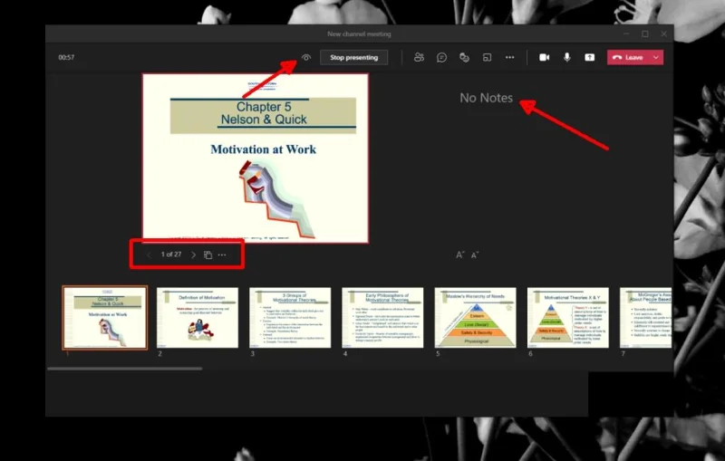 Cara menggunakan mode presentasi Microsoft Teams