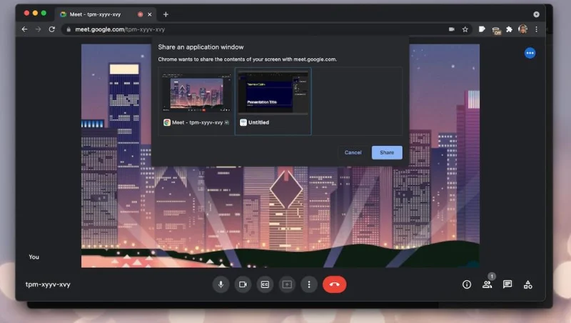 Cara mempresentasikan di Google Meet
