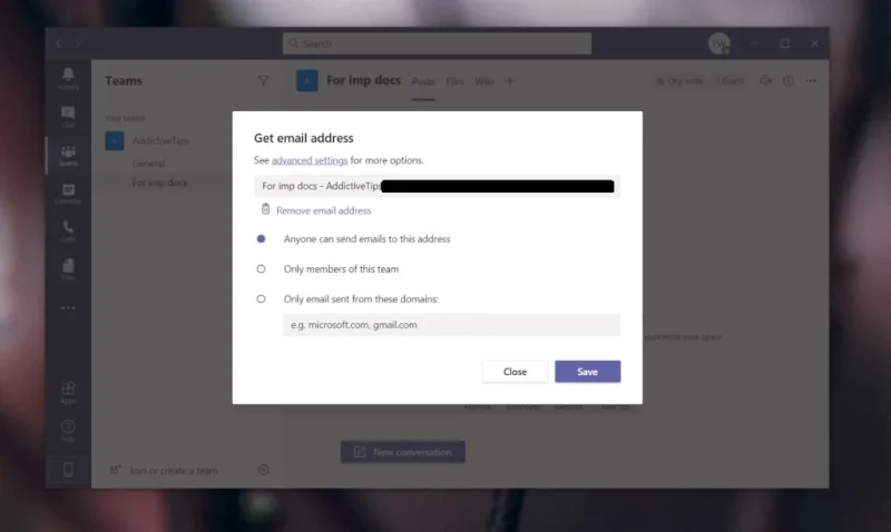 Cara mengirim email ke saluran Microsoft Teams