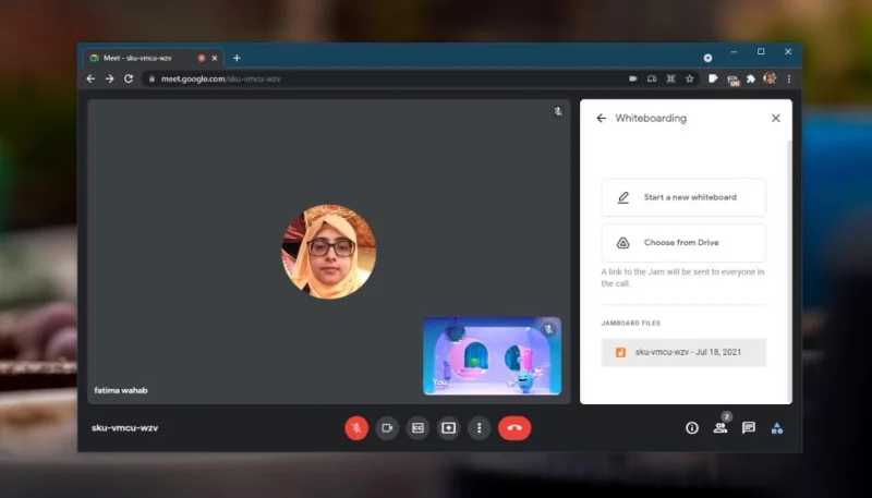 Cara menggunakan Google Meet Whiteboard dalam rapat