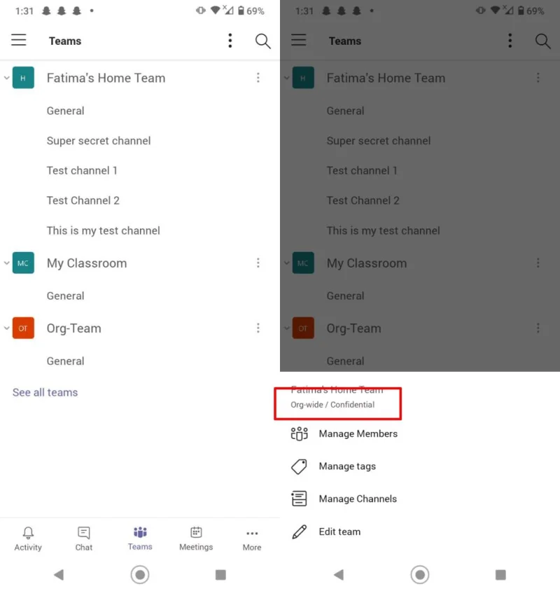 Cara keluar dari Tim Microsoft