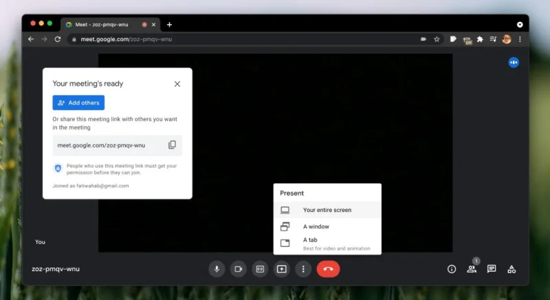 Cara menggunakan fitur layar berbagi Google Meet