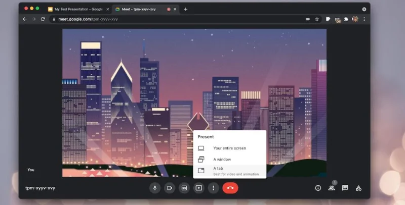 Cara mempresentasikan di Google Meet