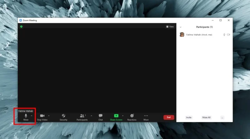 Cara: Membisukan Zoom peserta rapat, audio, dan mikrofon