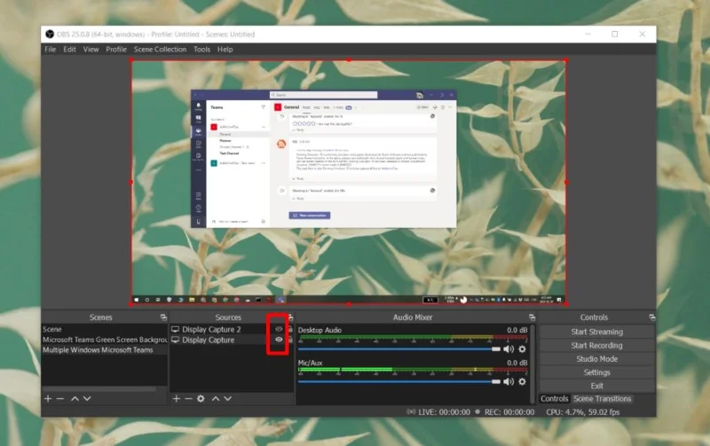 Microsoft Teams: berbagi beberapa layar dalam rapat