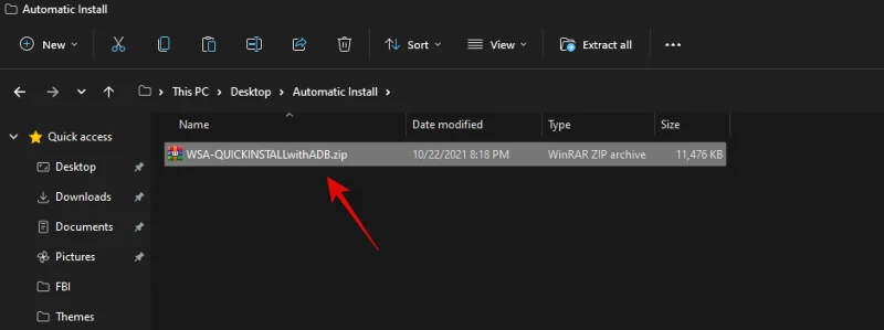 더블 클릭으로 Windows 11에서 APK를 자동으로 사이드로드하는 방법