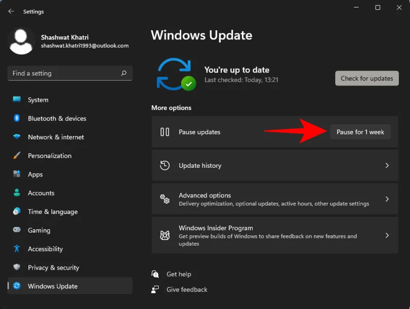 Windows 11에서 업데이트를 비활성화하는 방법