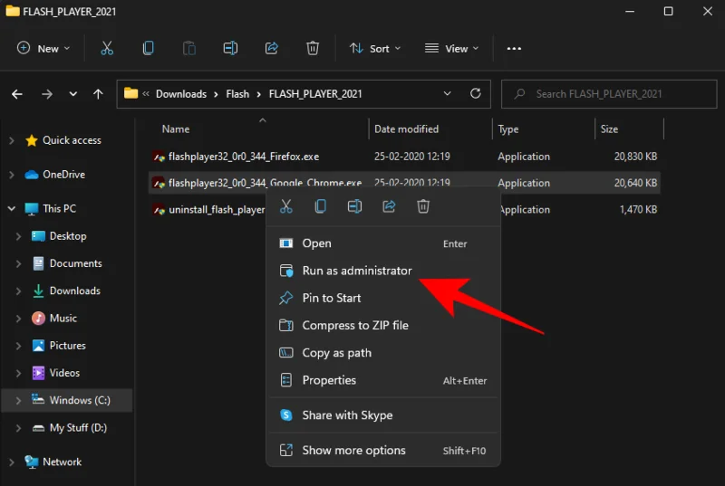 Windows 11에서 Adobe Flash Player 차단을 해제하는 방법