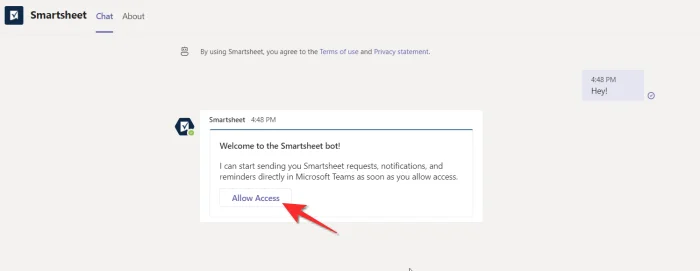 Microsoft Teams에 Smartsheet를 추가하는 방법