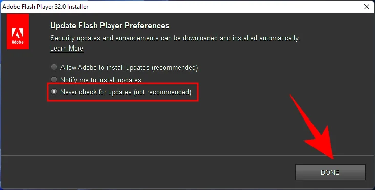 Windows 11에서 Adobe Flash Player 차단을 해제하는 방법