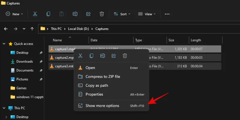 Windows 11에서 단일 또는 여러 파일을 압축하는 방법