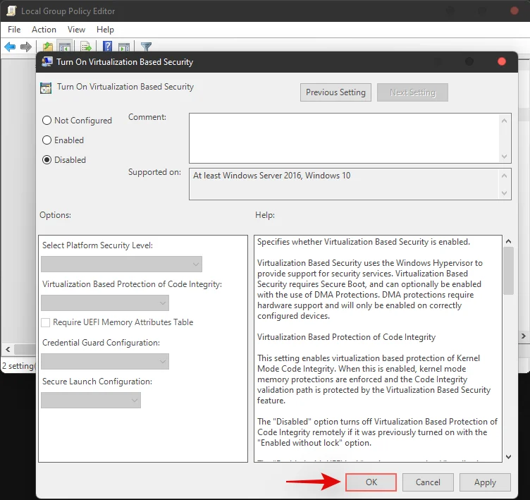 Windows 11에서 VBS를 비활성화하는 방법과 도움이 되나요?