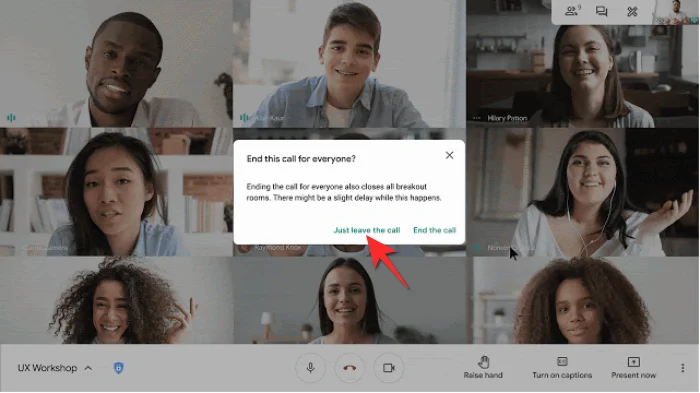 Comment mettre fin à une réunion dans Google Meet&nbsp;: guide étape par étape