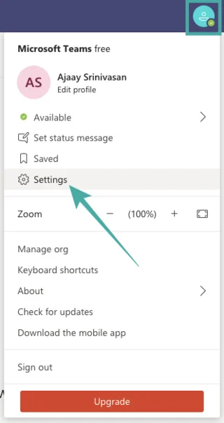 Microsoft Teamsでユーザーのステータス通知を停止して、現在利用可能なポップアップメッセージを削除する方法
