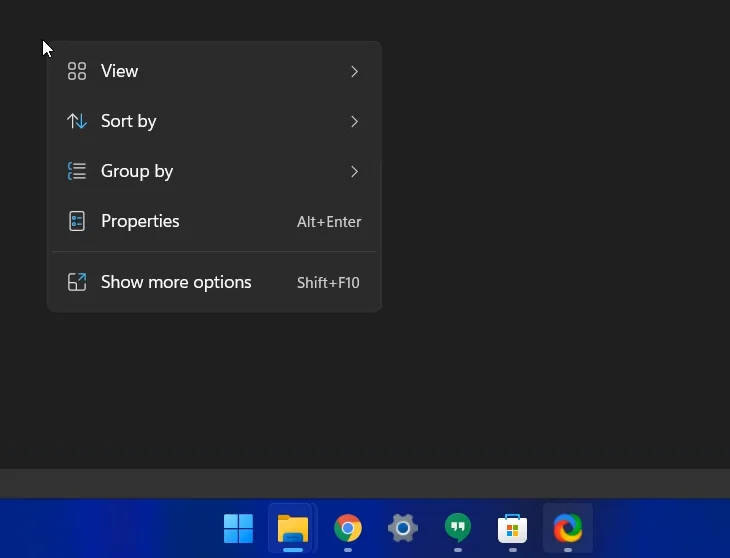 Windows 11 상황에 맞는 메뉴에 새로 고침 옵션이 없습니까?  찾는 방법