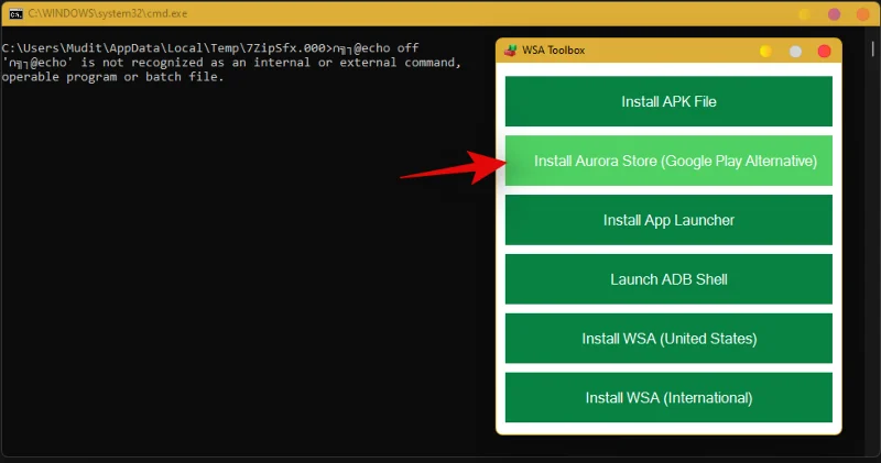 Windows 11에서 WSA Toolbox를 설치하고 사용하는 방법