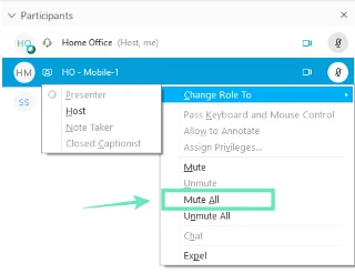 Microsoft Teams、Zoom、Google Meet、Skype、WebExの全員をミュートする方法