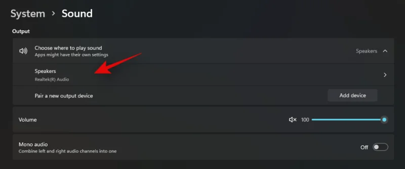 Windows 11에서 스피커를 변경하는 방법?  오디오 스위처는 어디에 있습니까?