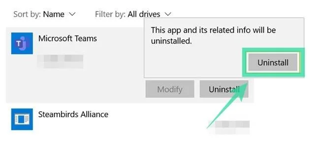 วิธีถอนการติดตั้ง Microsoft Teams (ค่อนข้างยุ่งยาก!)
