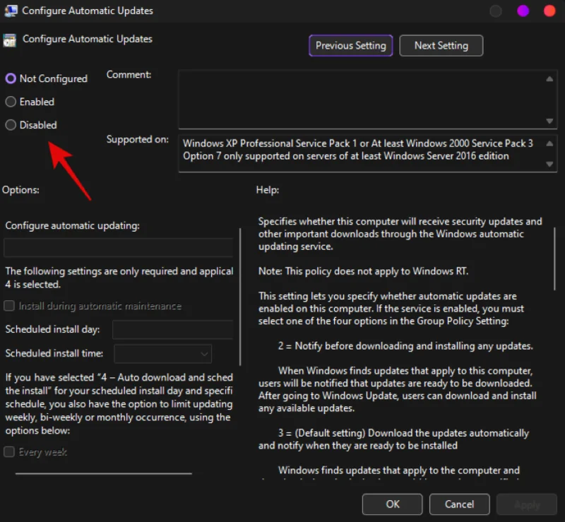 GPO를 사용하여 Windows 11 업데이트를 차단하는 방법