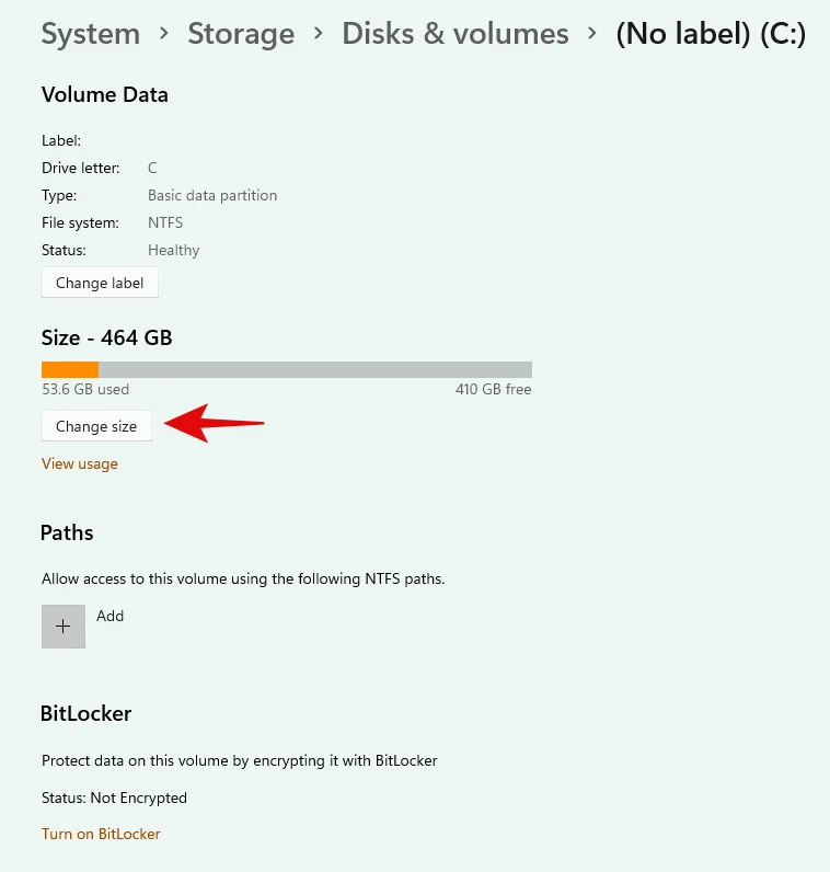 볼륨을 확장하는 방법 Windows 11 또는 Windows 10