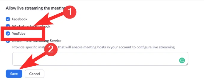 Facebook Live 및 YouTube에서 Zoom 회의를 실시간으로 스트리밍하는 방법