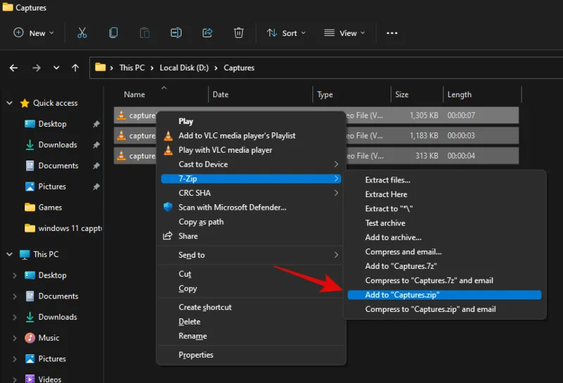 Windows 11에서 단일 또는 여러 파일을 압축하는 방법