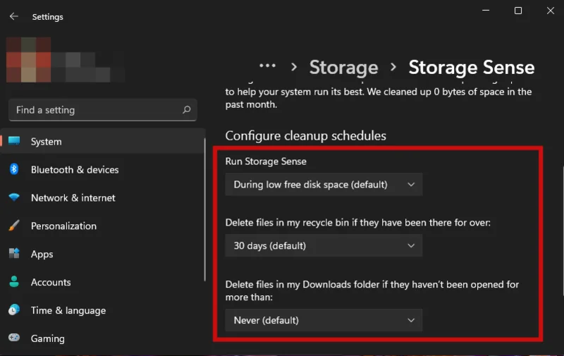 Windows 11에서 임시 파일을 삭제하는 방법